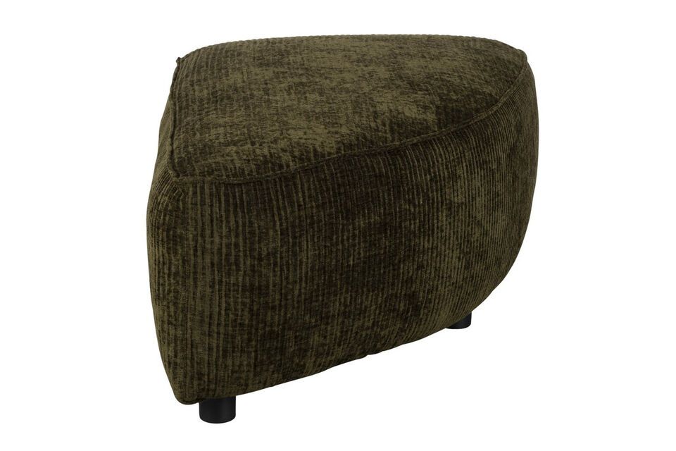 Scoprite la modularità con stile grazie al nostro pouf in tessuto verde foresta