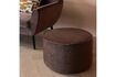 Miniatura Pouf bajo 36xØ60 cm terciopelo marrón oscuro SARA 2