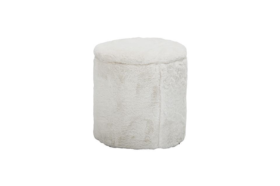 Pouf Barthe blanc Bloomingville