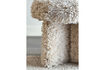 Miniature Pouf D43xH39 cm en polyester naturel Frikka 2