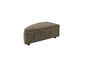 Miniature Pouf d'angle gauche en tissu vert Hunter Détouré