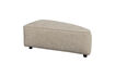 Miniatura Pouf elemento destro in tessuto beige Hunter 1