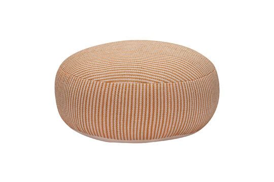 Pouf en coton orange Mochi Détouré
