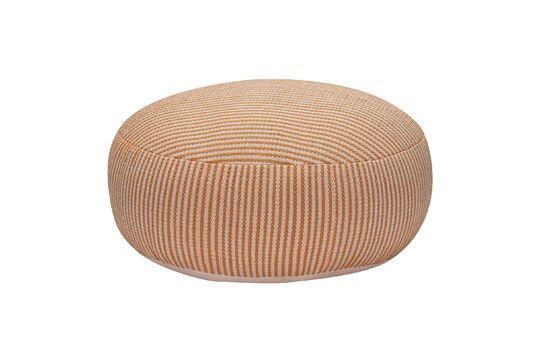 Pouf en coton orange Mochi Détouré