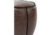 Miniature Pouf en cuir marron foncé Donna 3