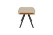 Miniature Pouf en cuir PU beige Frie 1