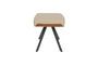 Miniature Pouf en cuir PU beige Frie Détouré