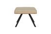 Miniature Pouf en cuir PU beige Frie 5