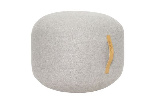 Pouf en laine gris Mochi Détouré