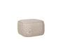 Miniature Pouf en tissu beige Cube Détouré