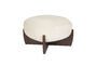 Miniature Pouf en Tissu Beige Emilius Détouré
