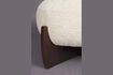 Miniature Pouf en Tissu Beige Emilius 2