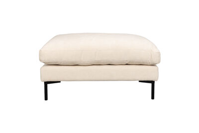 Pouf en tissu beige Summer