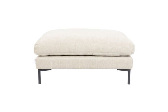 Pouf en tissu crème Summer Détouré