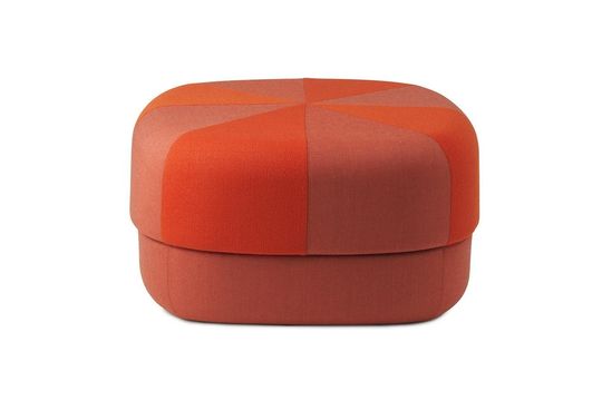 Pouf en tissu duo d'orange Circus Détouré