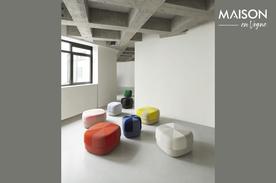 Ce pouf tout simplement élégant est fabriqué de manière experte pour fournir un point focal