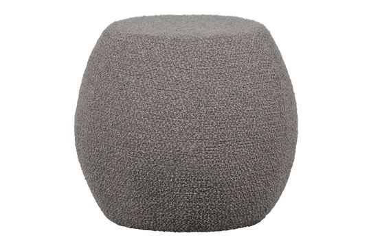 Pouf en tissu gris clair Bubble
