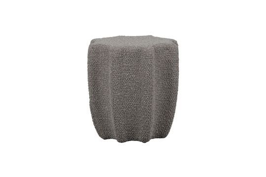 Pouf en tissu gris clair Star Détouré