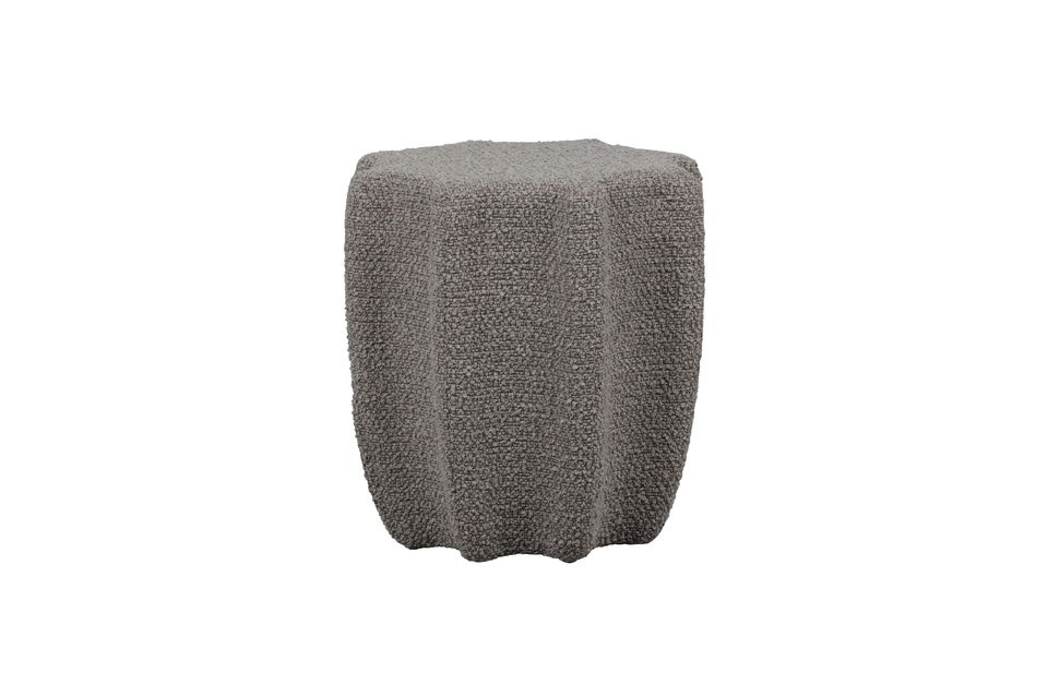 Pouf en tissu gris clair Star Vtwonen