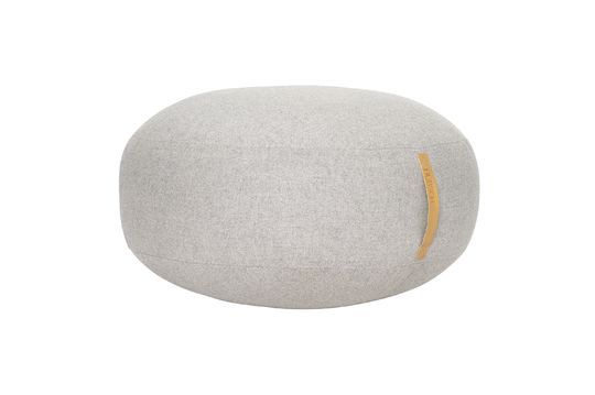 Pouf en tissu gris Kubu Détouré