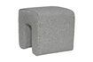 Miniature Pouf en tissu gris Sculpture 3