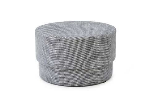 Pouf en tissu gris Silo Détouré