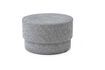 Miniature Pouf en tissu gris Silo 1