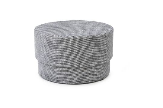 Pouf en tissu gris Silo