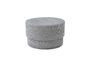 Miniature Pouf en tissu gris Silo Détouré