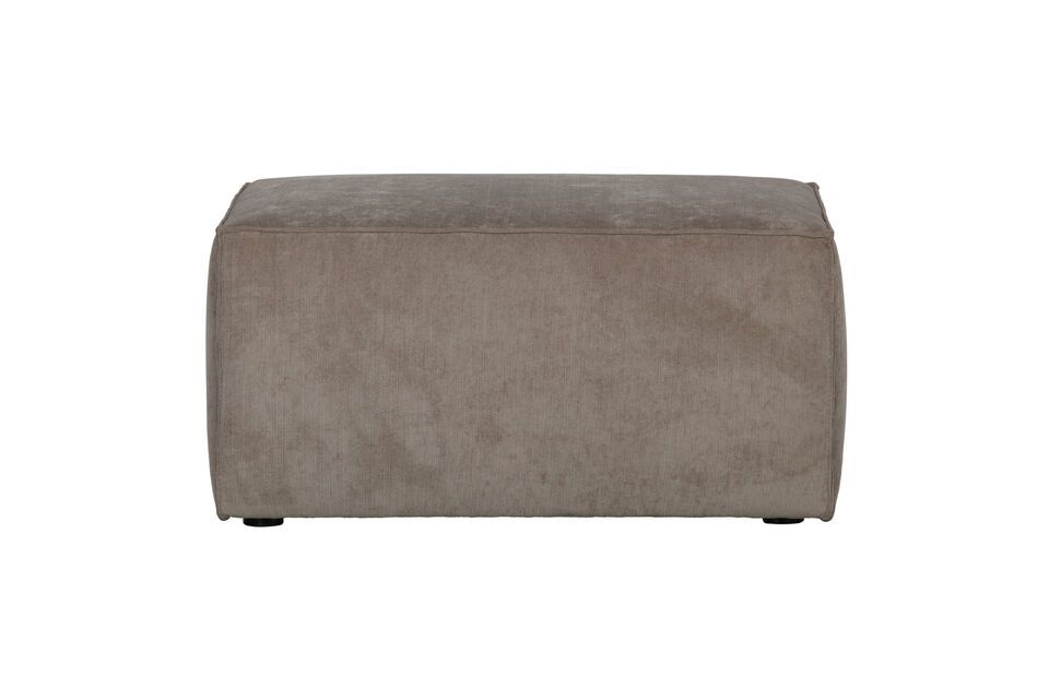 Pouf en tissu marron Lazy Vtwonen