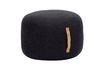 Miniature Pouf en tissu noir Kubu 1