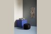 Miniature Pouf en tissu noir Kubu 2
