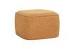 Miniature Pouf en tissu orange Cube 1