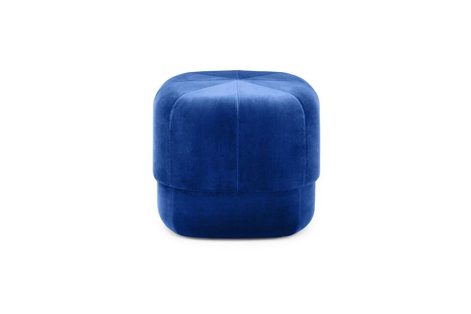 Pouf en velours bleu Circus Normann Copenhagen