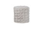 Miniature Pouf haut en tissu duveteux Naturel OLVEN Détouré
