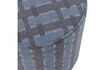 Miniature Pouf high chenille grey and blue Sarli 4