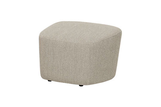 Pouf hocker bouclé Naturel LOFTY Détouré