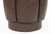 Miniatura Pouf in pelle marrone scuro Donna 4