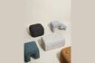 Miniatura Pouf in tessuto marrone Cube 3