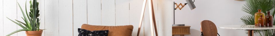 Mise en avant matière Pouf Lazy Slack Li Marron