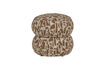 Miniature Pouf motif graphique marron Anic 3