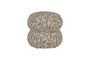 Miniature Pouf Motif Graphique Sable Anic Détouré