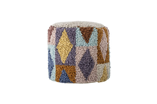 Guarda il profilo del prodotto pouf Ø34 cm in cotone multicolore Miaki Pouf Ø34 cm in cotone multicolore Miaki