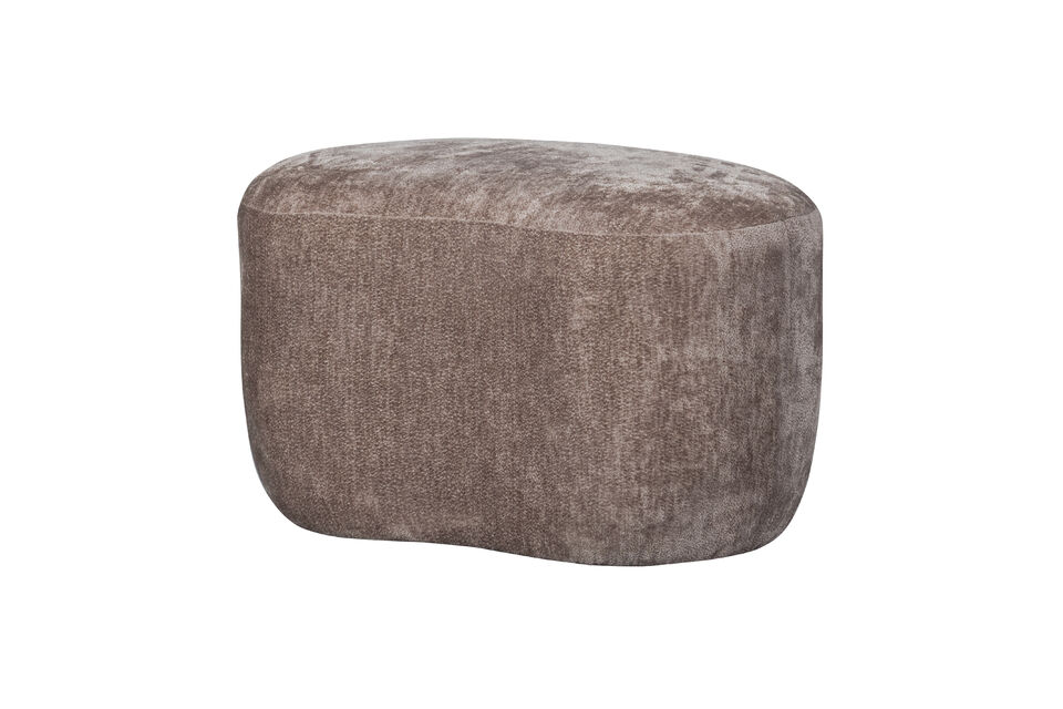 Pouf organique taupe POPULAR Woood