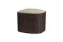 Miniatura Pouf piccolo in teak marrone con vano portaoggetti Bay Foto ritagliata