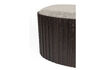 Miniatura Pouf piccolo in teak marrone con vano portaoggetti Bay 12