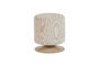 Miniature Pouf pivotant bouclé beige Islen Détouré