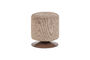 Miniature Pouf pivotant bouclé marron Islen Détouré