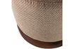 Miniature Pouf pivotant bouclé marron Islen 4