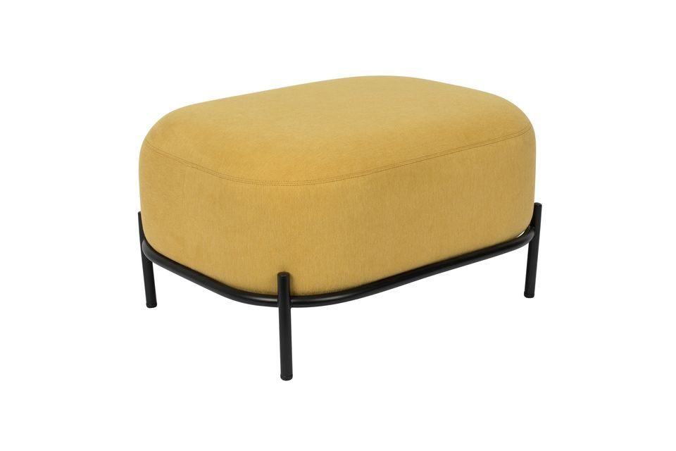 Pouf Polly jaune White Label